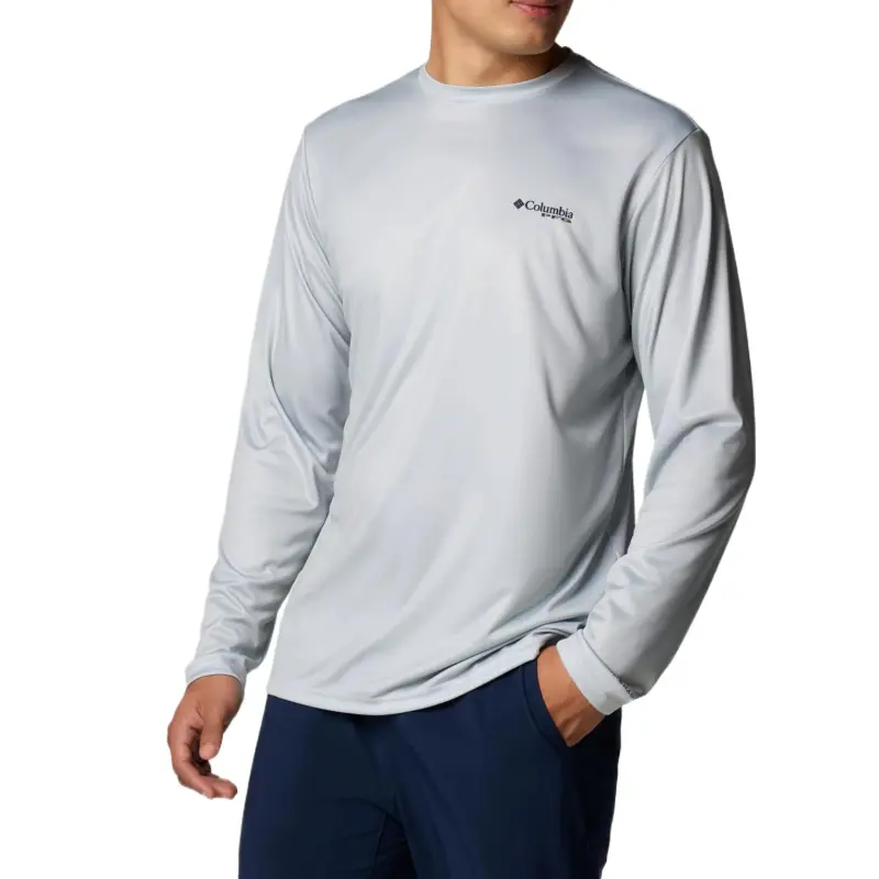 Columbia PFG Terminal Tackle Line Time T-Shirt Men's Gray-2