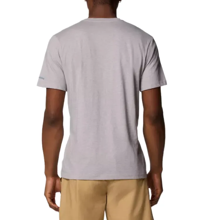 Columbia T Shirts Men Gray Purple-1
