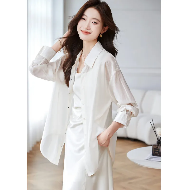 Still quiet Shirts Women's Beige-2