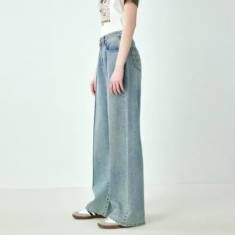 LEDIN Jeans Women's Light Denim Blue-4