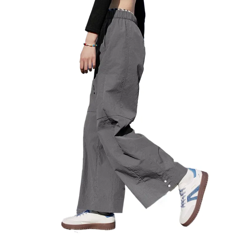 QIAODAN SS25 Cargo Pants Women's Acacia Ash-3