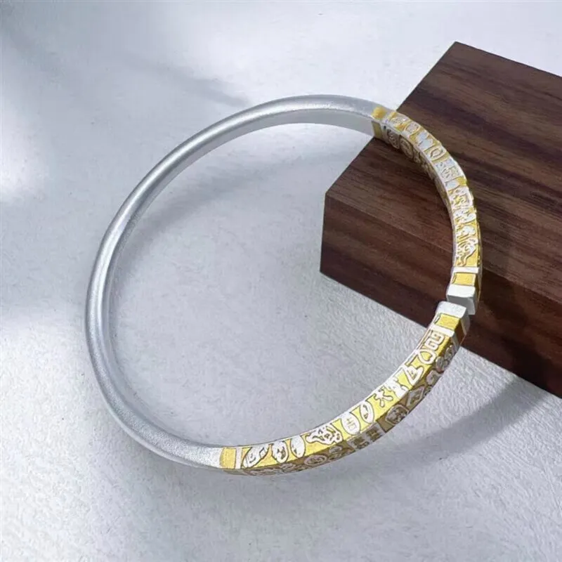 FUYUFU 999 Fine Silver Bangles Women's-3