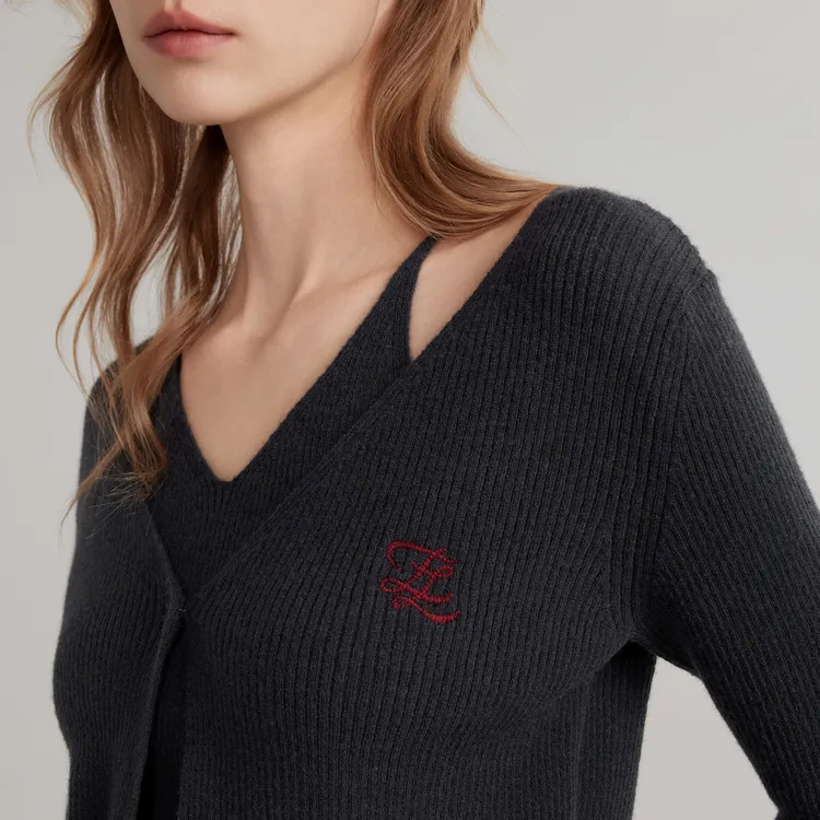 ELLE Knitwear Women's Navy Blue-5