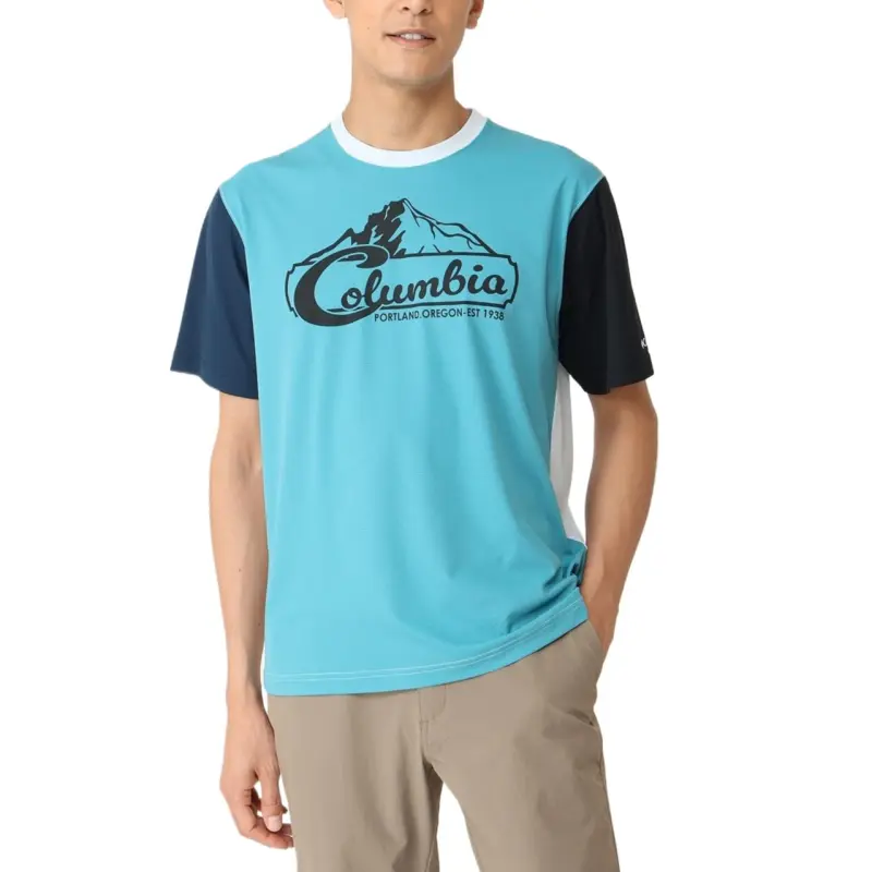 Columbia T Shirts Men Blue-2