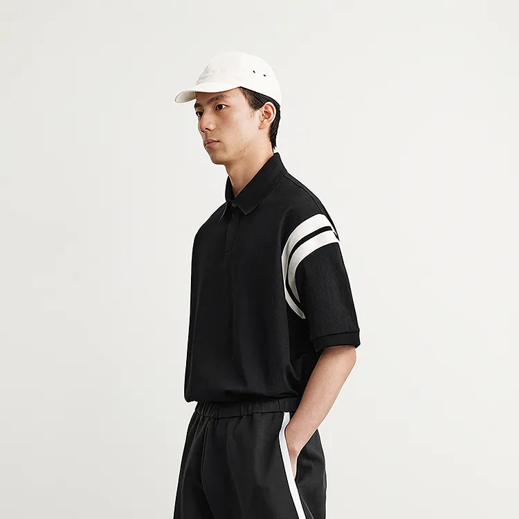 CROQUIS Polo Shirts Men 001 Jet Black-4