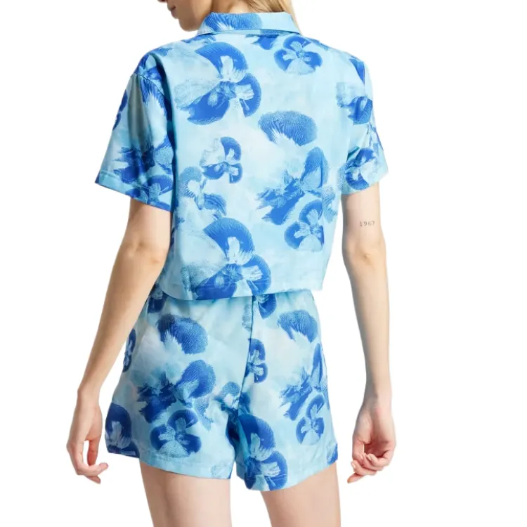 Adidas Polo Shirts Women's Blue-2