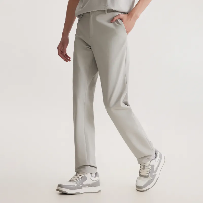 Cabbeen Casual Pants Men's Light Gray-2
