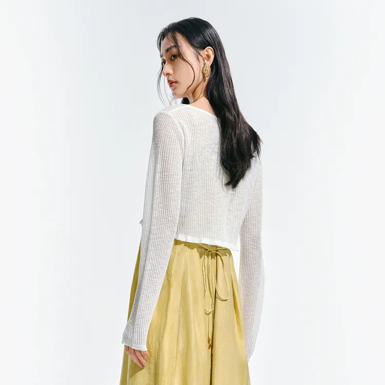 PEACEBIRD Knitwear Women's White-4