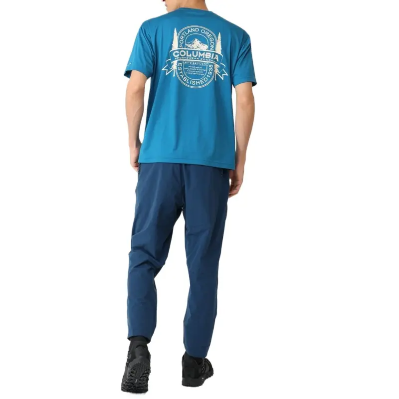 Columbia T Shirt Unisex Deep Turquoise-4