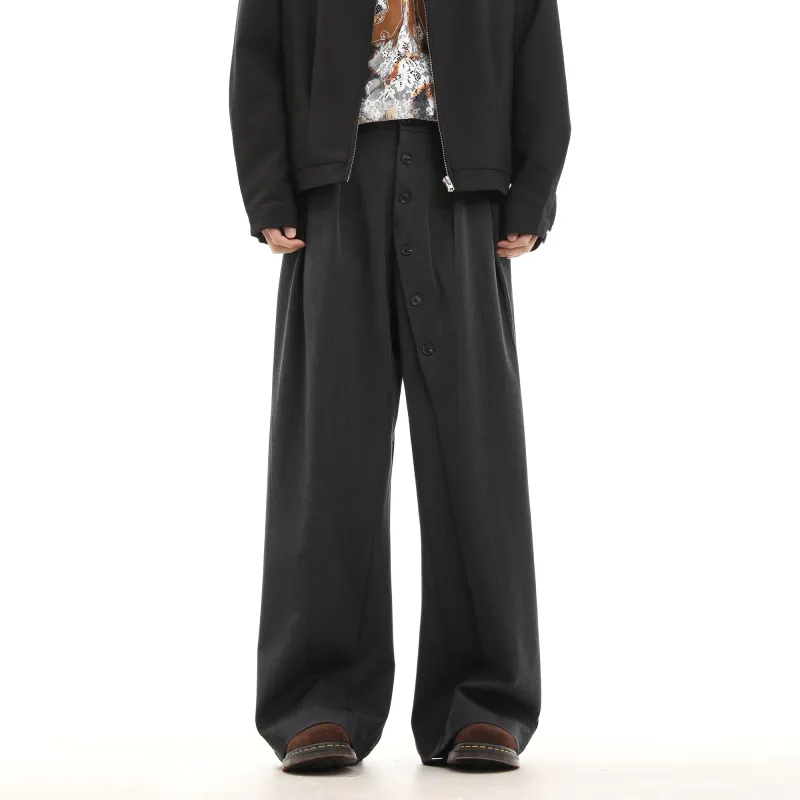TREND ST Casual Pants Unisex Gray-3