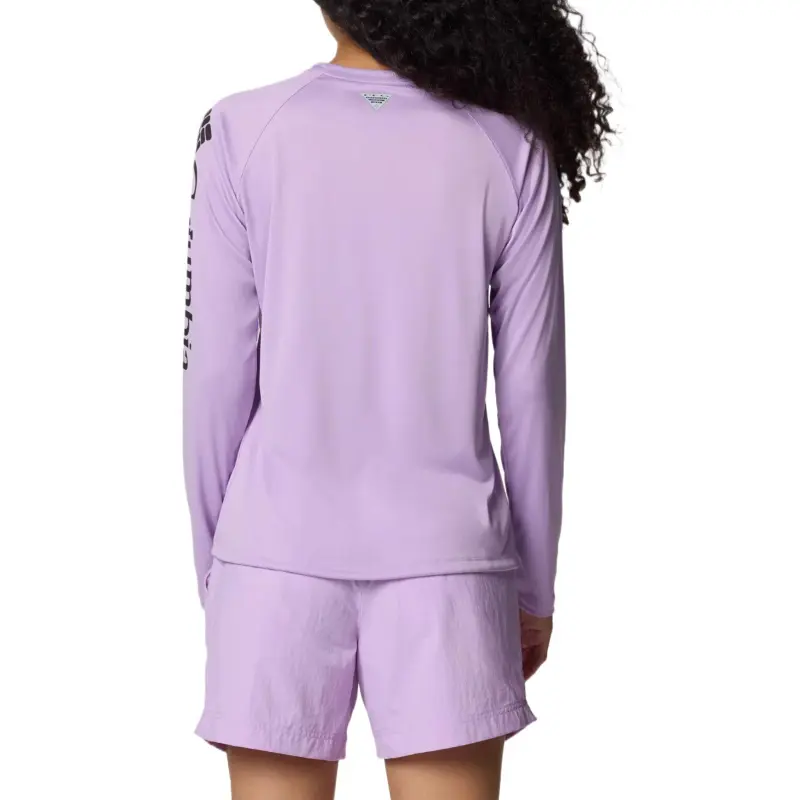 Columbia PFG Tidal Tee Raglan Sleeve T-Shirt Women's Purple-1