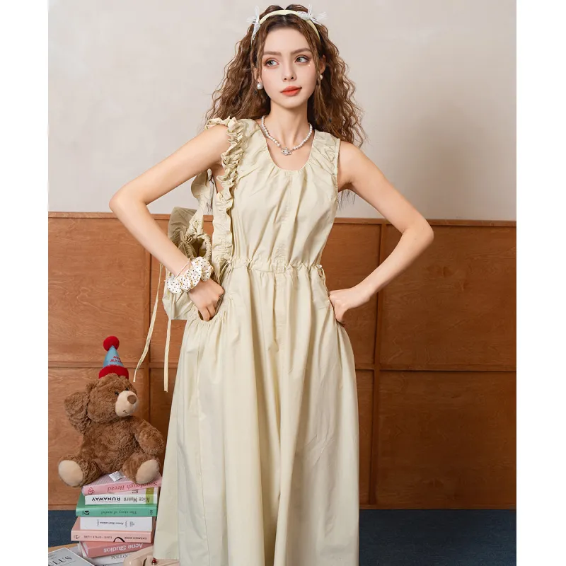 FAWENXIANGZI Summer Slip Dress Women's-4