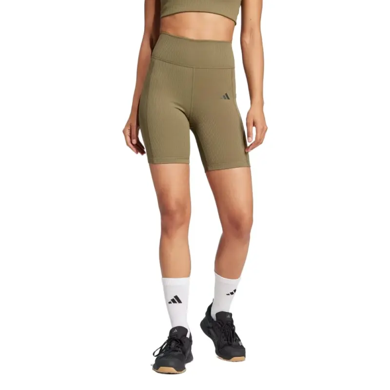 Adidas Free Shipping With AdiClub Optime Rib Short Leggings-1