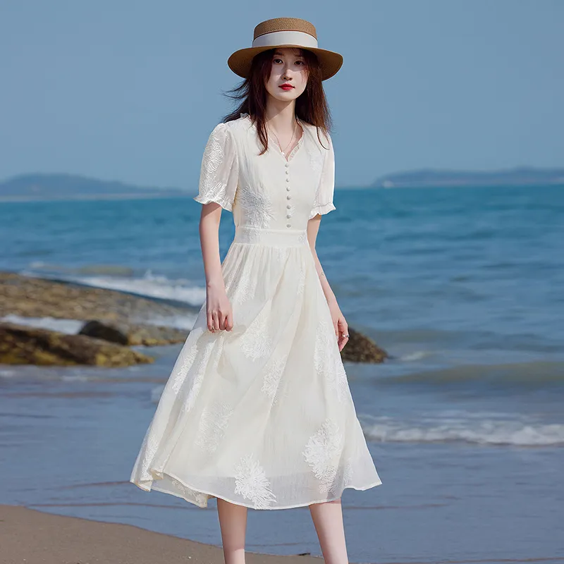 A Paradise For Awakening Short Sleeved Dress Women's-3
