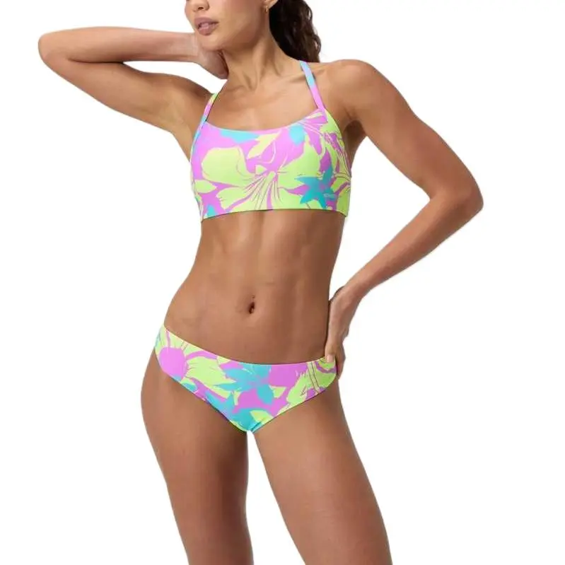Speedo Bikini Women's Blue Yellow-2