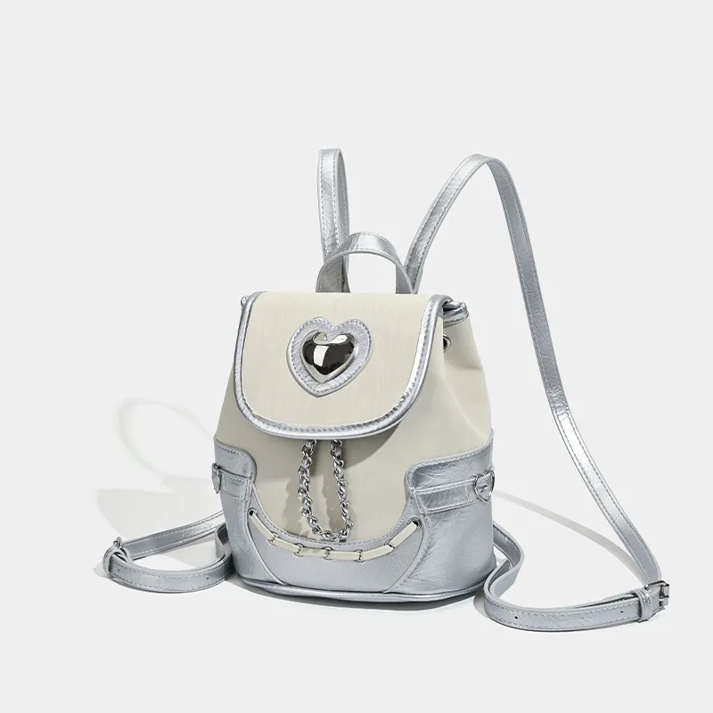 NATTY PU Backpack Women's White-1