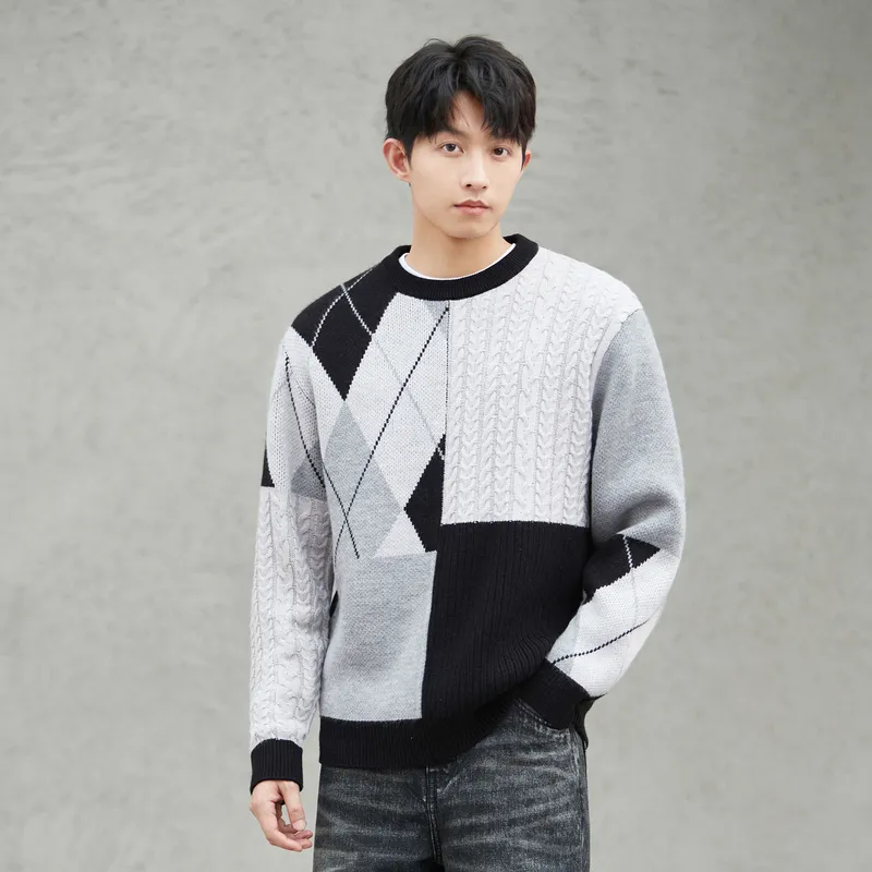 Gxg Jeans Knitwear Men's Black Gray-3