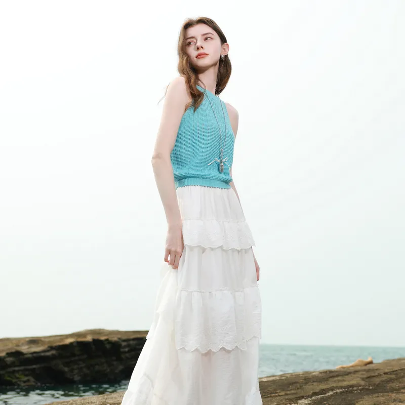 3COLOUR Knitwear Women's Lake Blue-6