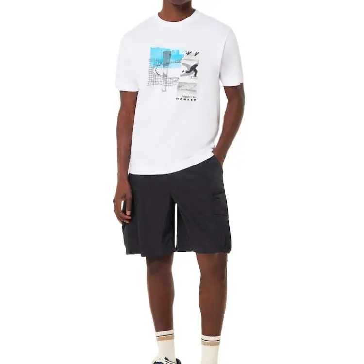 Oakley T Shirts Men White-3