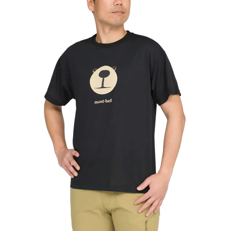 MONTBELL T Shirts Men Black-3