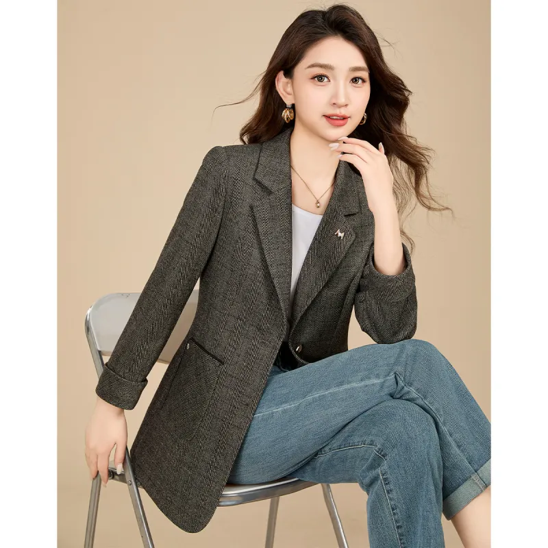 Mylan Business Suit Women's Gray-3