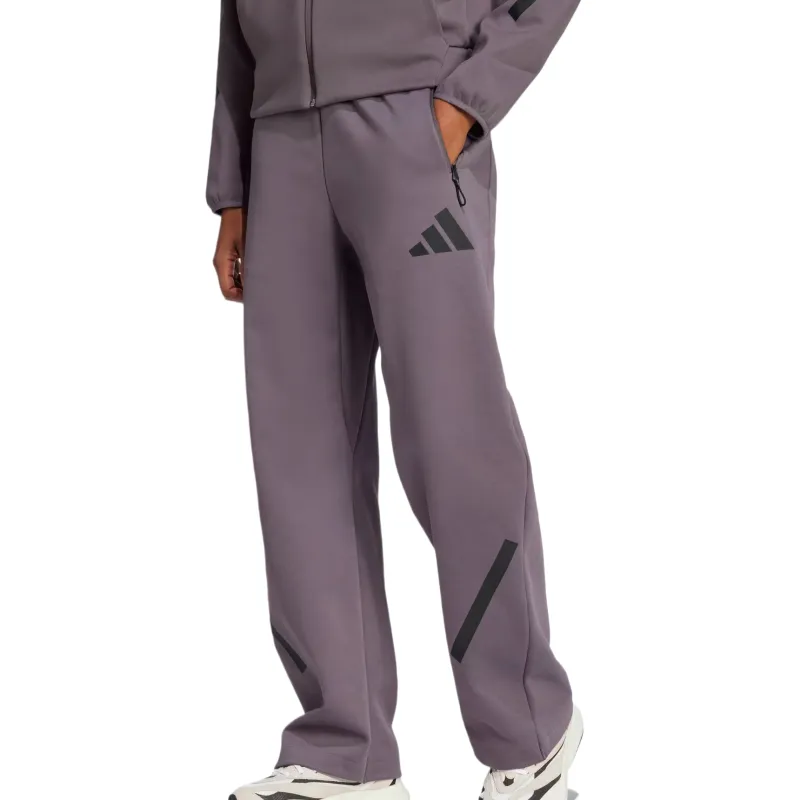 Adidas Women's Z.N.E. Barrel Tracksuit Bottoms Grey Strata-1