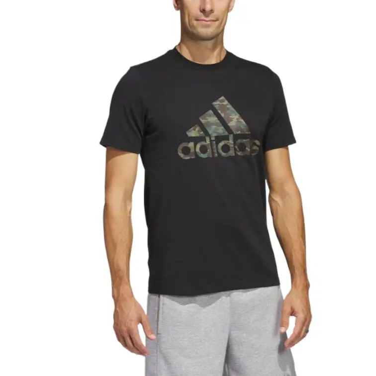 Adidas T Shirts Men Black-2