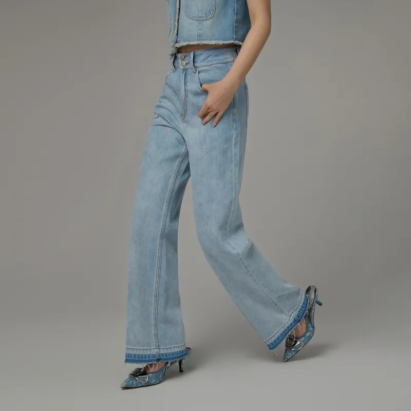 CHUU Jeans Women's Light Denim Blue-2