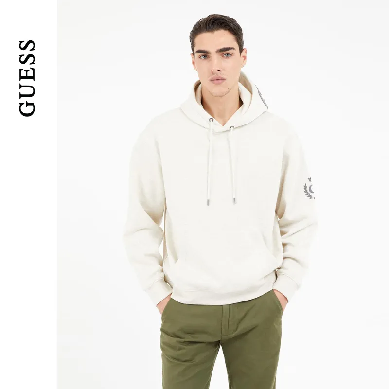 GUESS Sweatshirts Men H00A-Beige-2