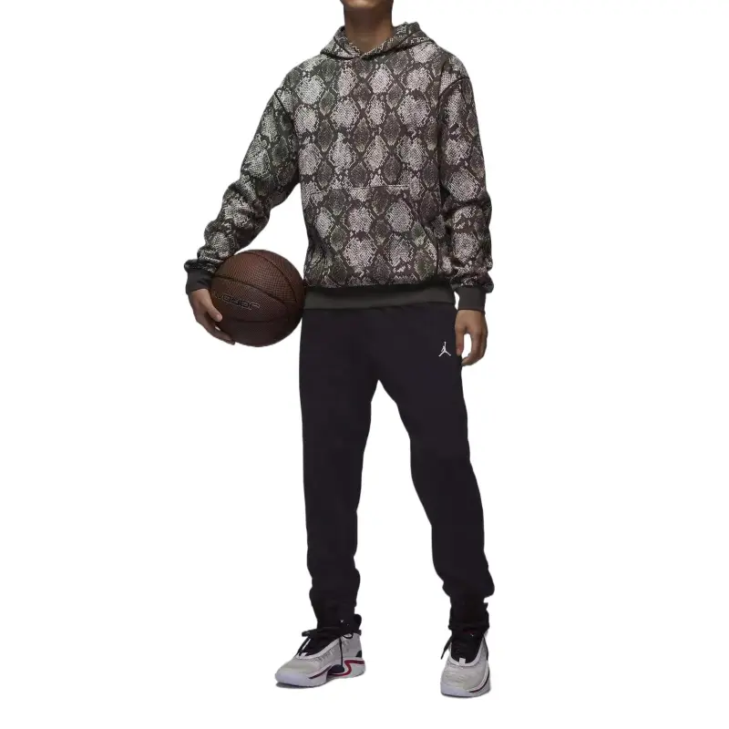 JORDAN Sport Hoop Fleece Men's Dri-FIT Printed Pullover Hoodie-2