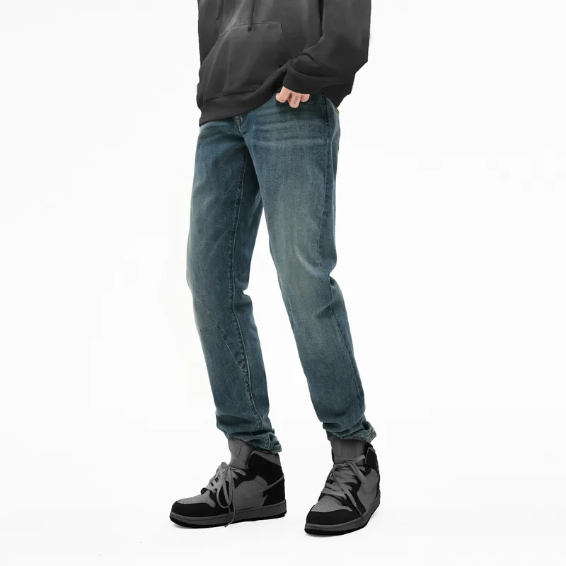 ABLE JEANS Men's Washed Yellow Mud-2