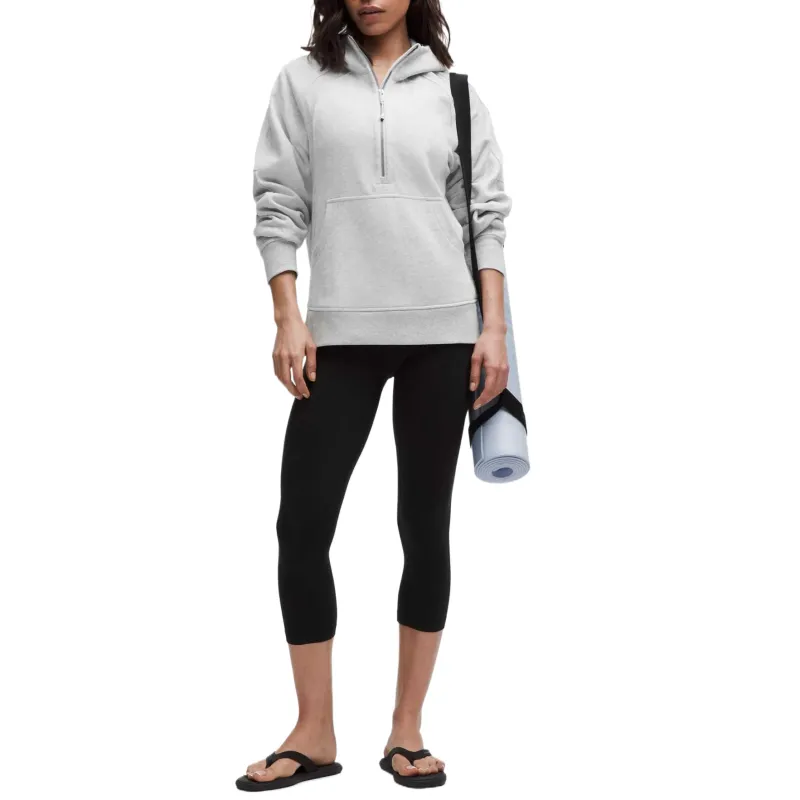 Lululemon Scuba Oversized Sweatshirt Women's Super Light Gray Heathered Core Ultra Light Gre-2