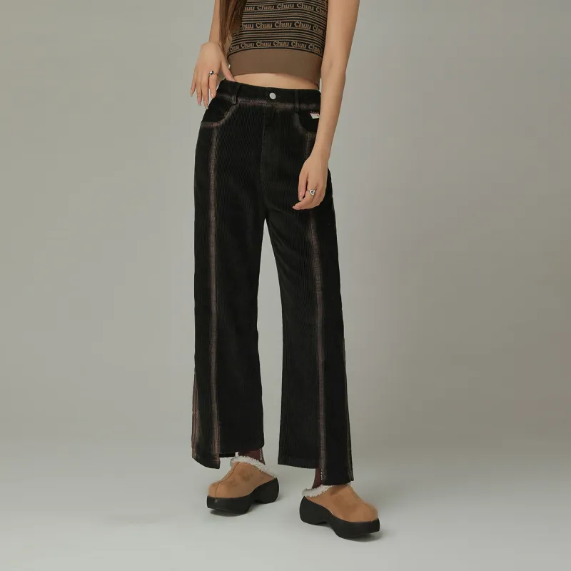 CHUU Casual Pants Women's Black-3