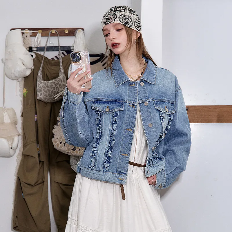 ELF SACK Denim Jackets Women's-17