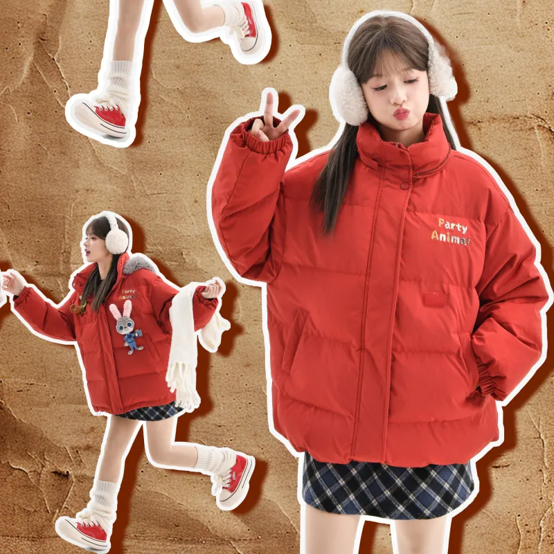 SNBL x Disney Down Jacket Women's Red-4