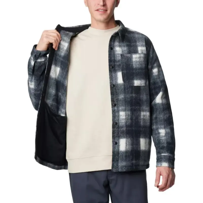 Columbia Steens Mountain Shirt Men's Black White-3