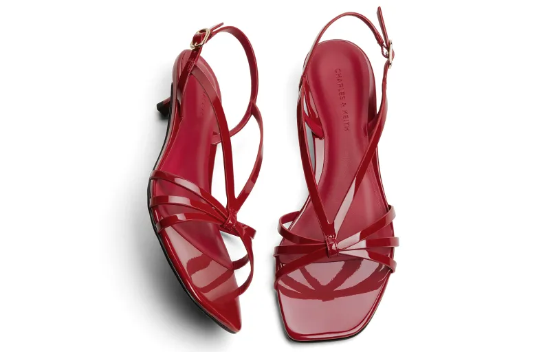 CHARLES&KEITH Small Ck One Strap Sandals 3.5cm Women's-6