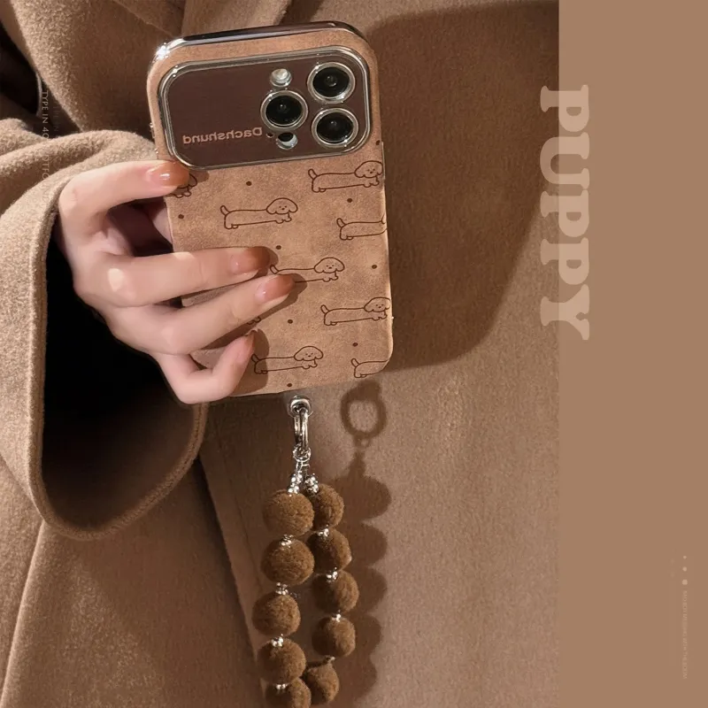 Cuttlefish Grid TPU Material Fun Maltese Flannelette Niche Phone Case Compatible With Apple 16/15/14/13/12/11-3