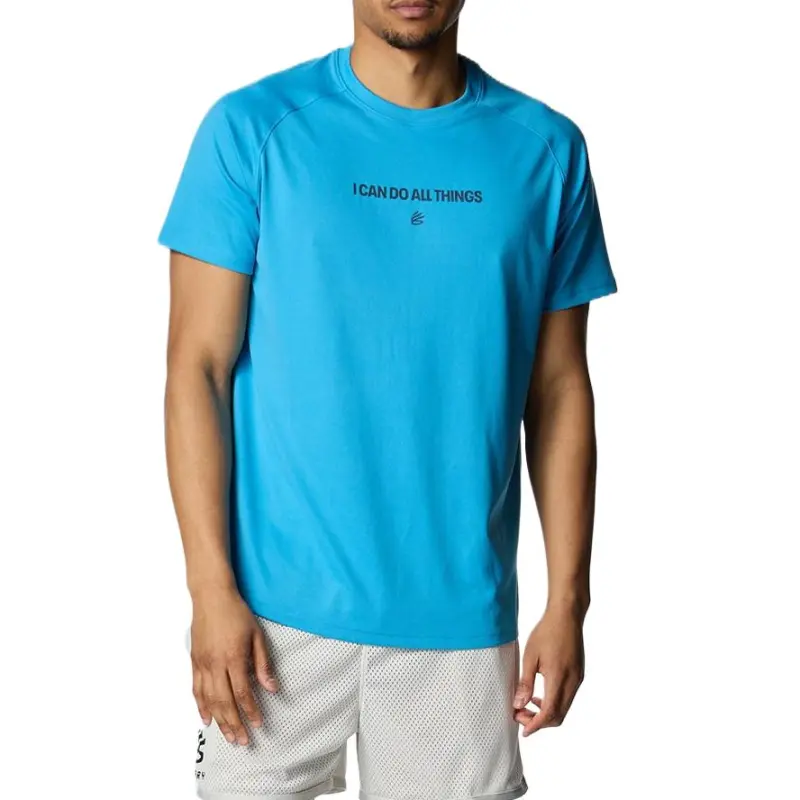 Under Armour Curry Tech T Shirt Men's Blue-2