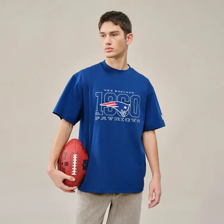Nfl X JACK&JONES T Shirts Men E40 Vintage Blue-3