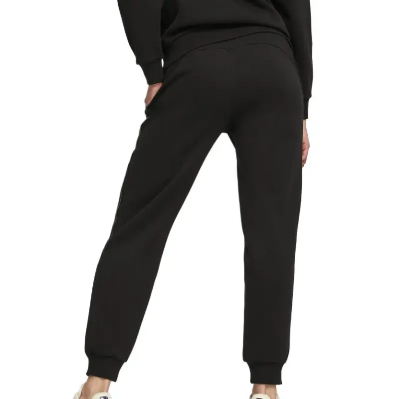 PUMA Essentials+MINIMAL GOLD TAPE Knitted Sweatpants Women's Black-3