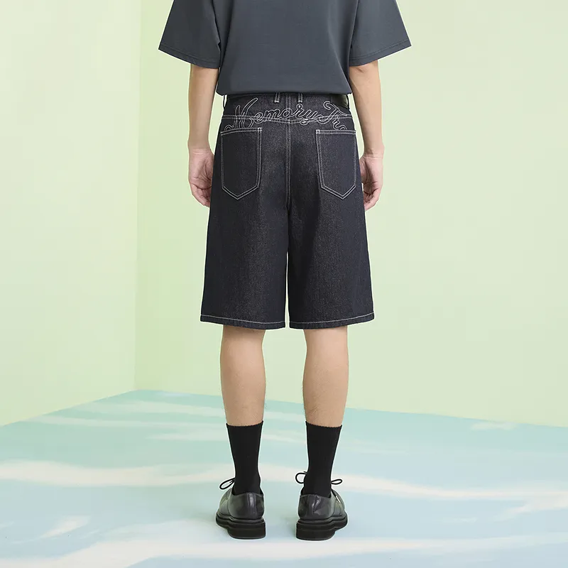 GXG Denim Shorts Men Dark Blue-4
