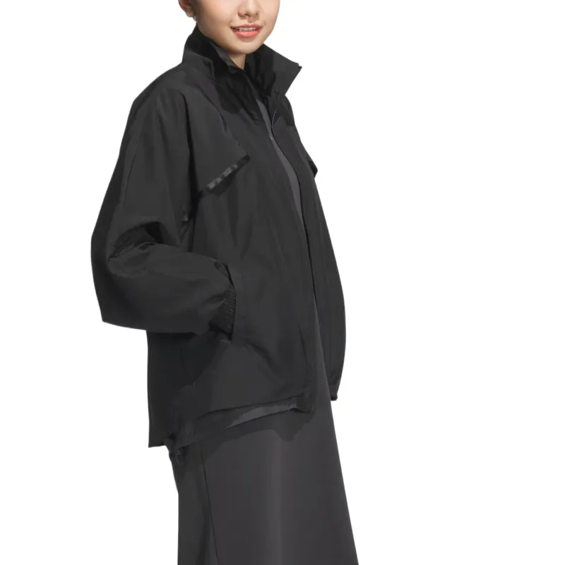 Adidas WaterproofFleece Jacket Women's Black-3