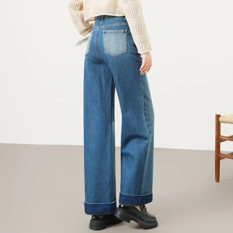 YUNGE Jeans Women's Blue-1