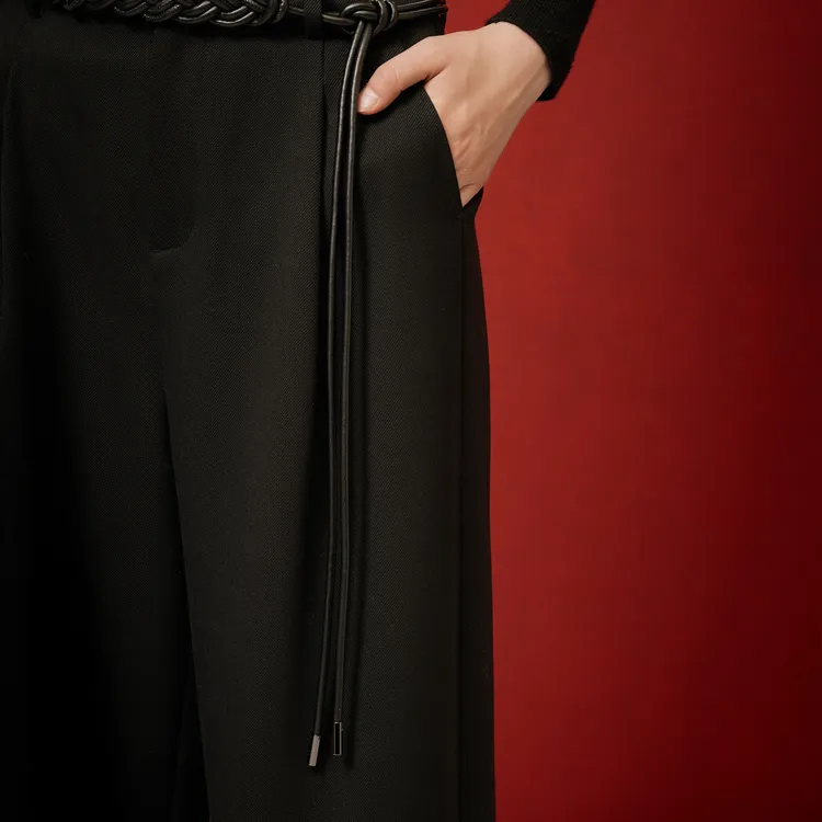 ELLE Casual Pants Women's Black-5