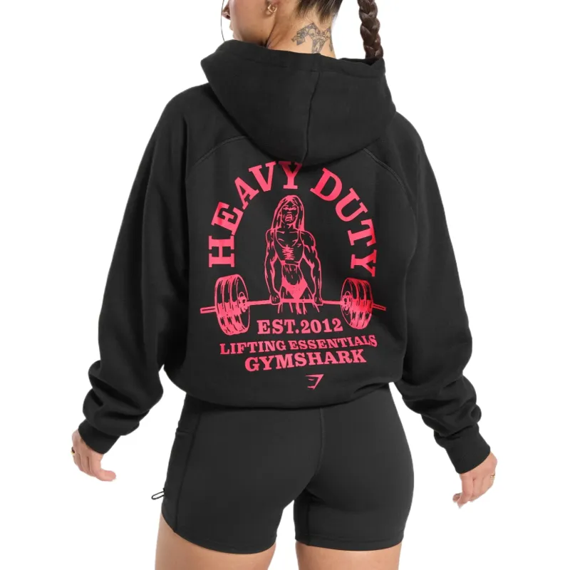 GYMSHARK Sweatshirt Women's Black-1
