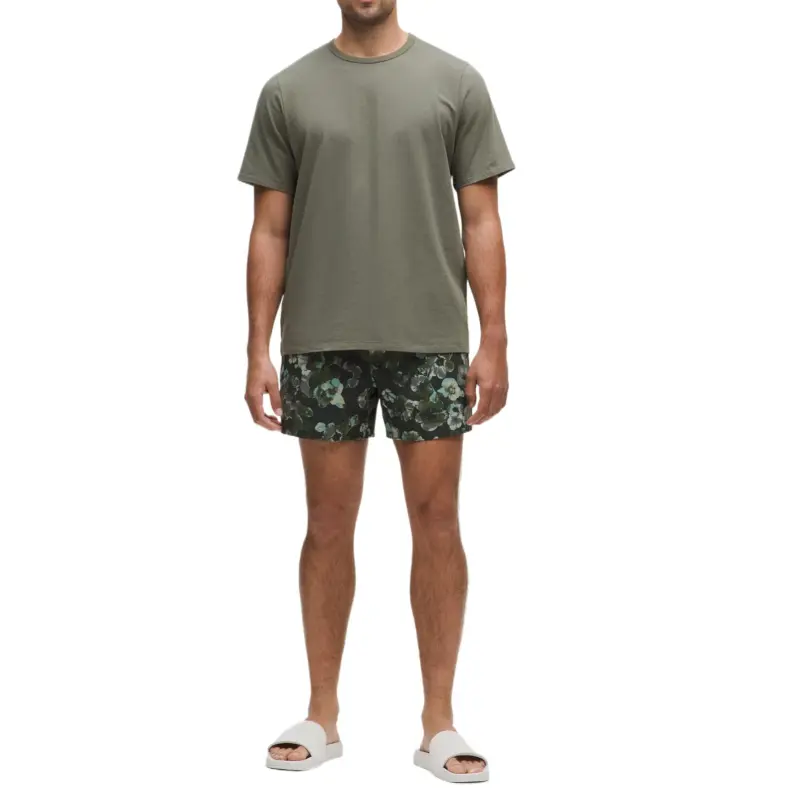 Lululemon Swimming Shorts 5' Men's Hibiscus Green-2