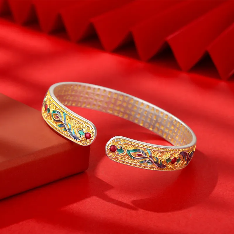 Golden Linmen 999 Fine Silver Bangles Unisex-3