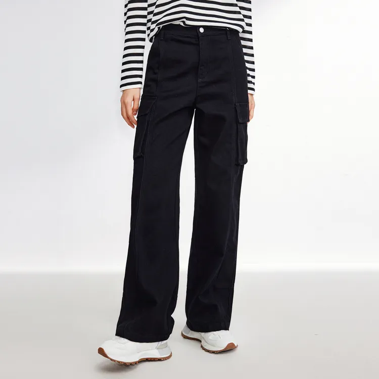 SHUIYUNJIAN Cargo Pants Women's Black-2