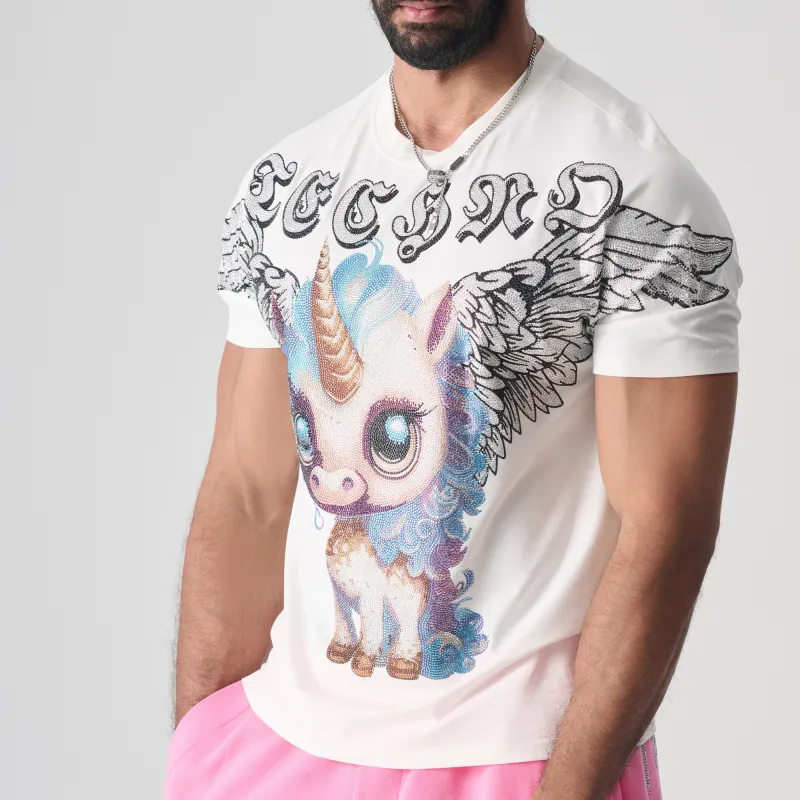 TCH T Shirt Unisex White With Silver Logo-4